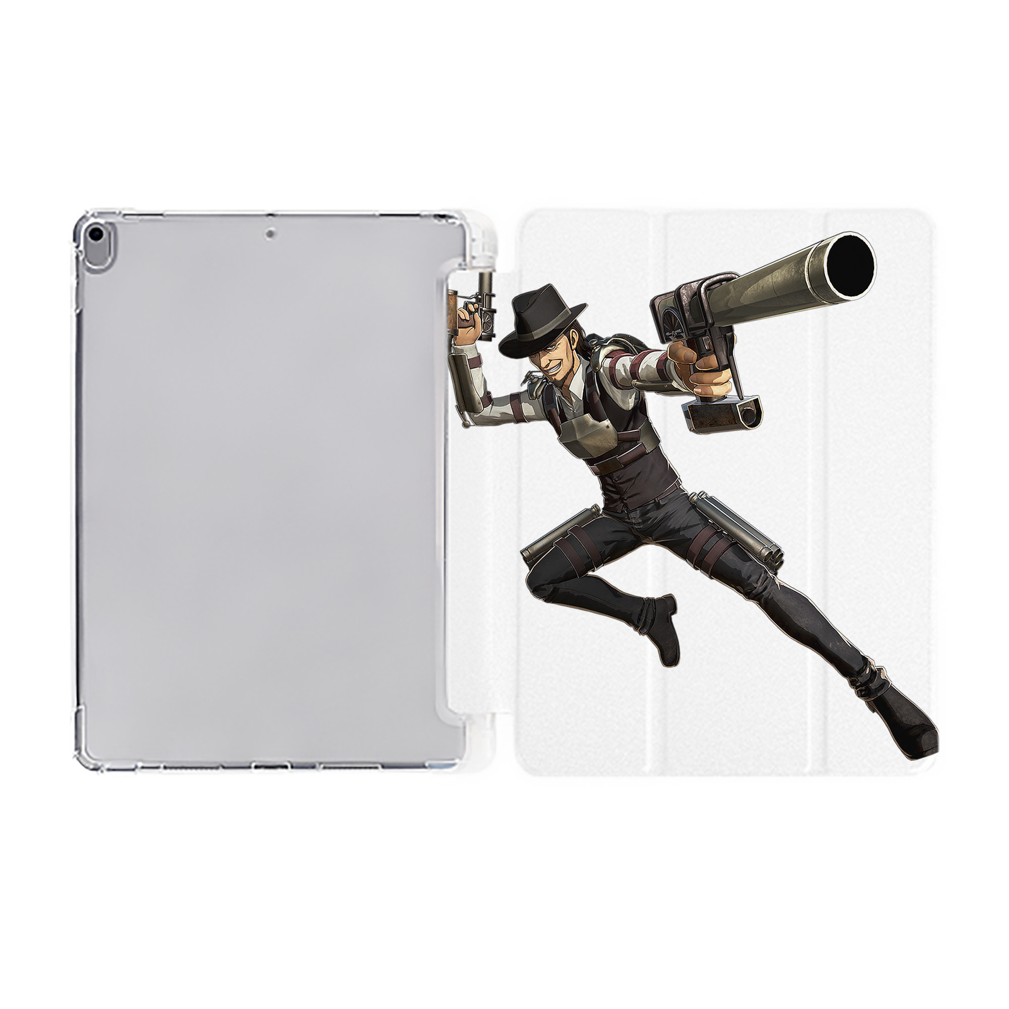 （画像用） 進撃の巨人 Attack on Titan IPad ケース ペン収納付き 三つ折りスタンド PUレザー×シリコン 対応機種9.5/10.5/10.9インチ